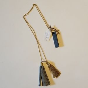 J.Crew Factory Double Tassel Pendant Necklace